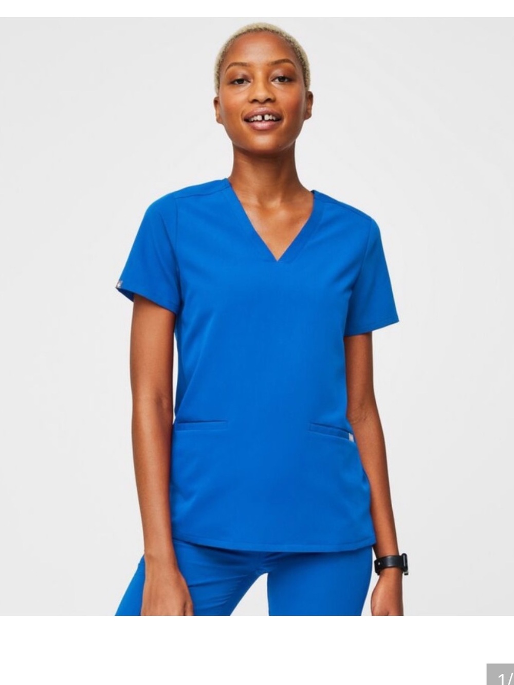 Figs Casma Three-Pocket Scrub Top Sz XS